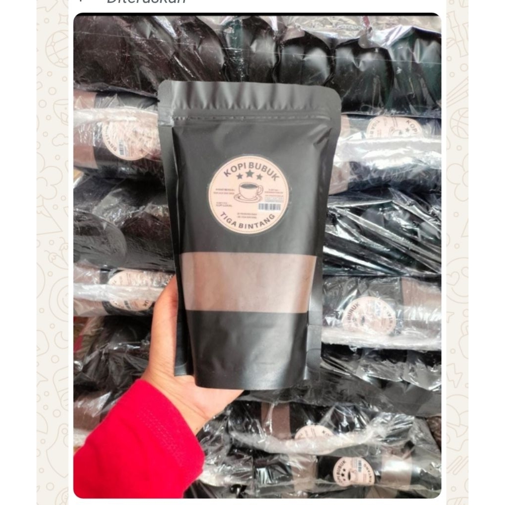 

KOPI HITAM BUBUK MEREK 3 BINTANG kemasan 300 gram