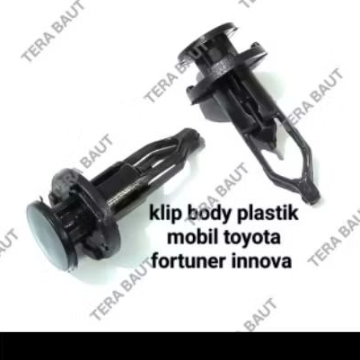 (10-50pcs) Klip body Plastik mobil Toyota/ Klip Cengkeh Klip kancing Bemper Bumper Grill depan Mobil
