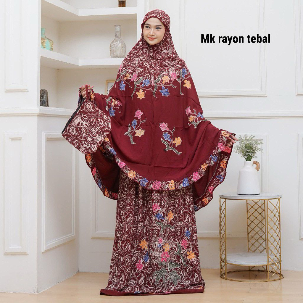 MUKENA RAYON JUMBO BATIK CAP PEKALONGAN