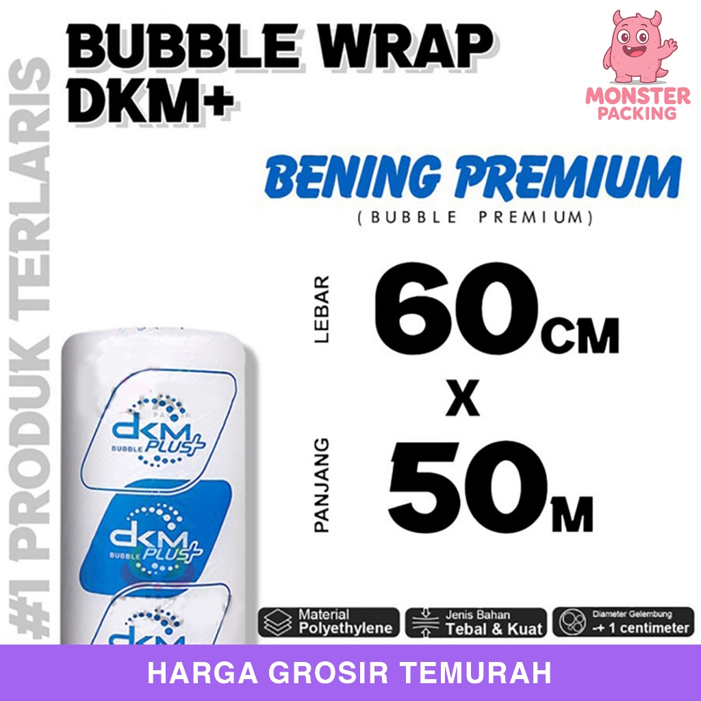 

Bubble Wrap 60cm x 50meter BENING PREMIUM Bubblewrap TERMURAH / ROLL