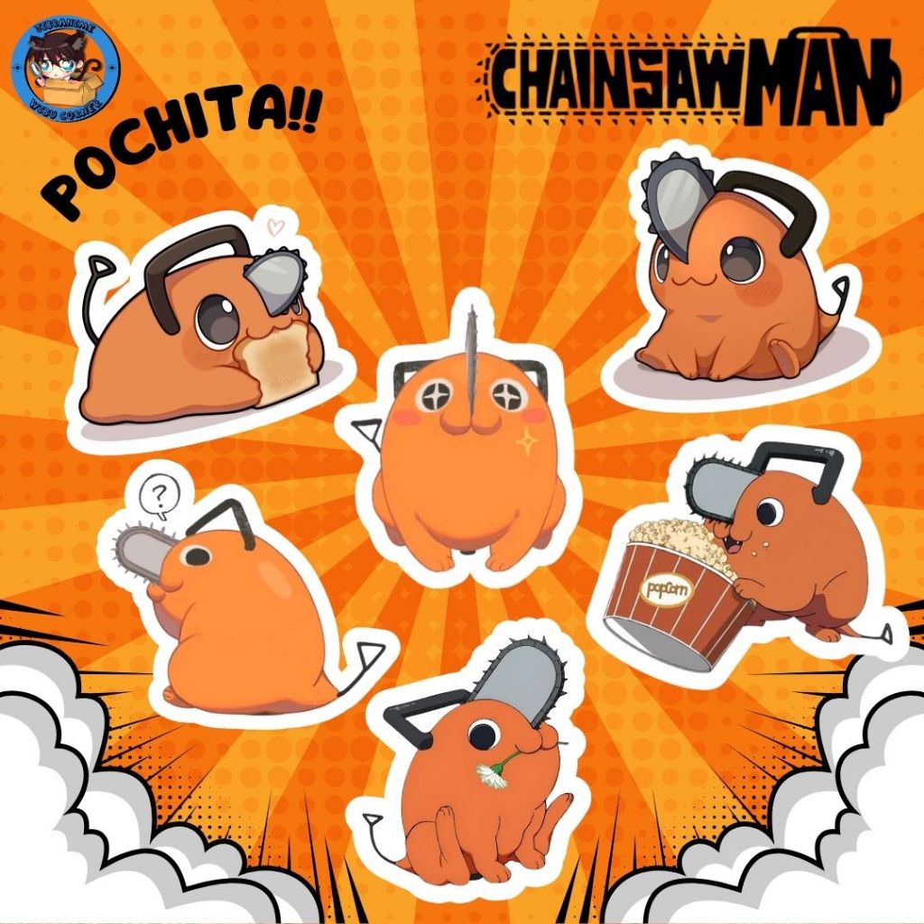 POCHITA GANTUNGAN KUNCI/ KEYCHAIN POCHITA CHAINSAW MAN/ BONEKA MINI / PLUSHIE POCHITA KAWAI