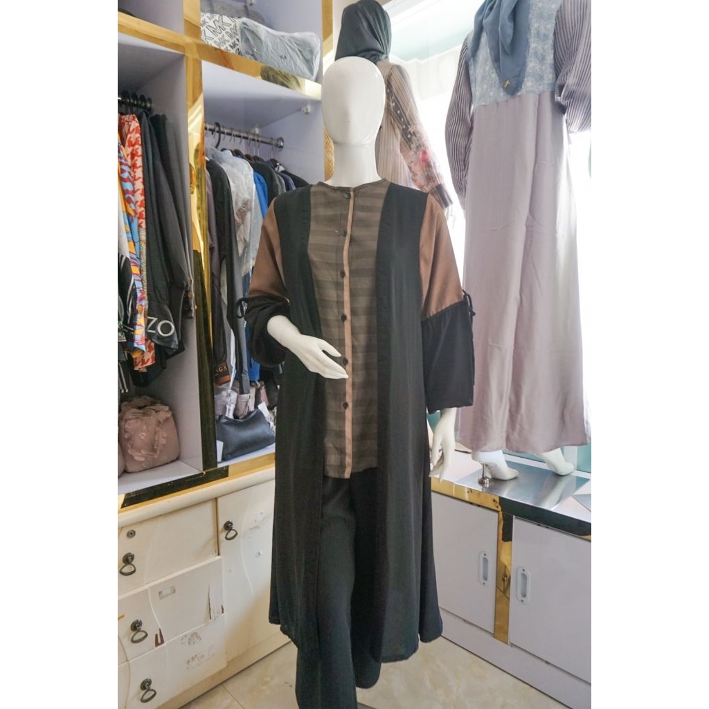 Tnco✨️Oneset Celana Cewek by Ayou Mizzura - setelan Celana polos Size Regular