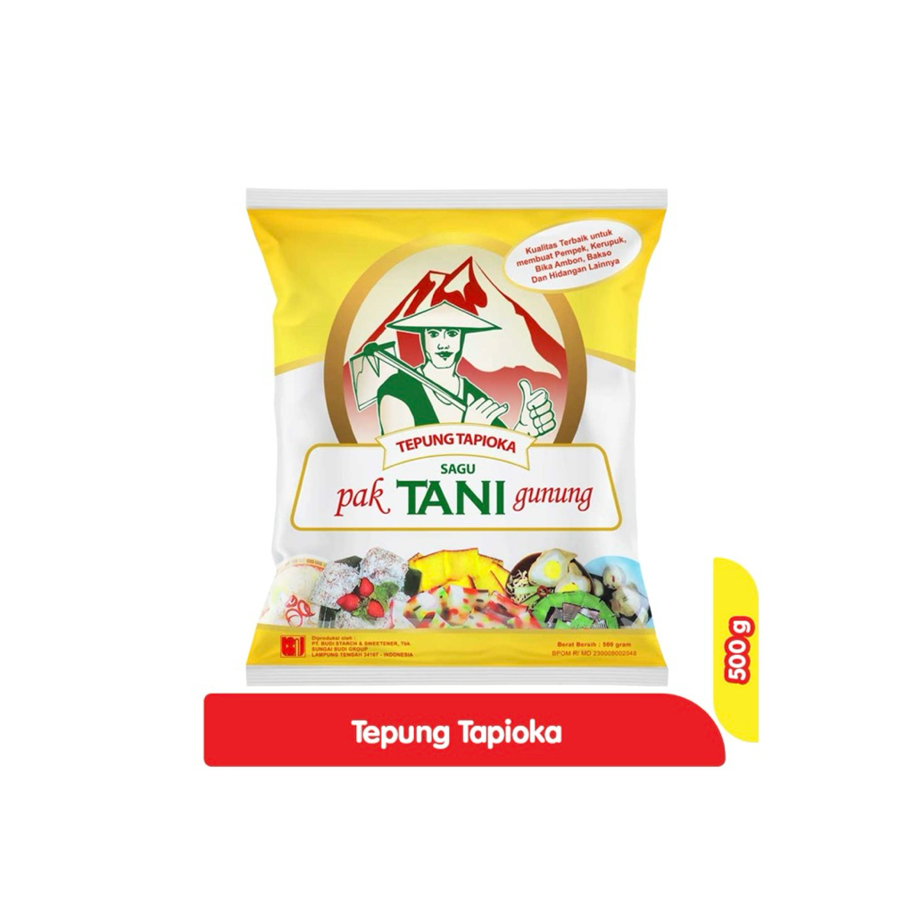 

Cap Pak Tani Gunung Tepung Tapioka 500 g