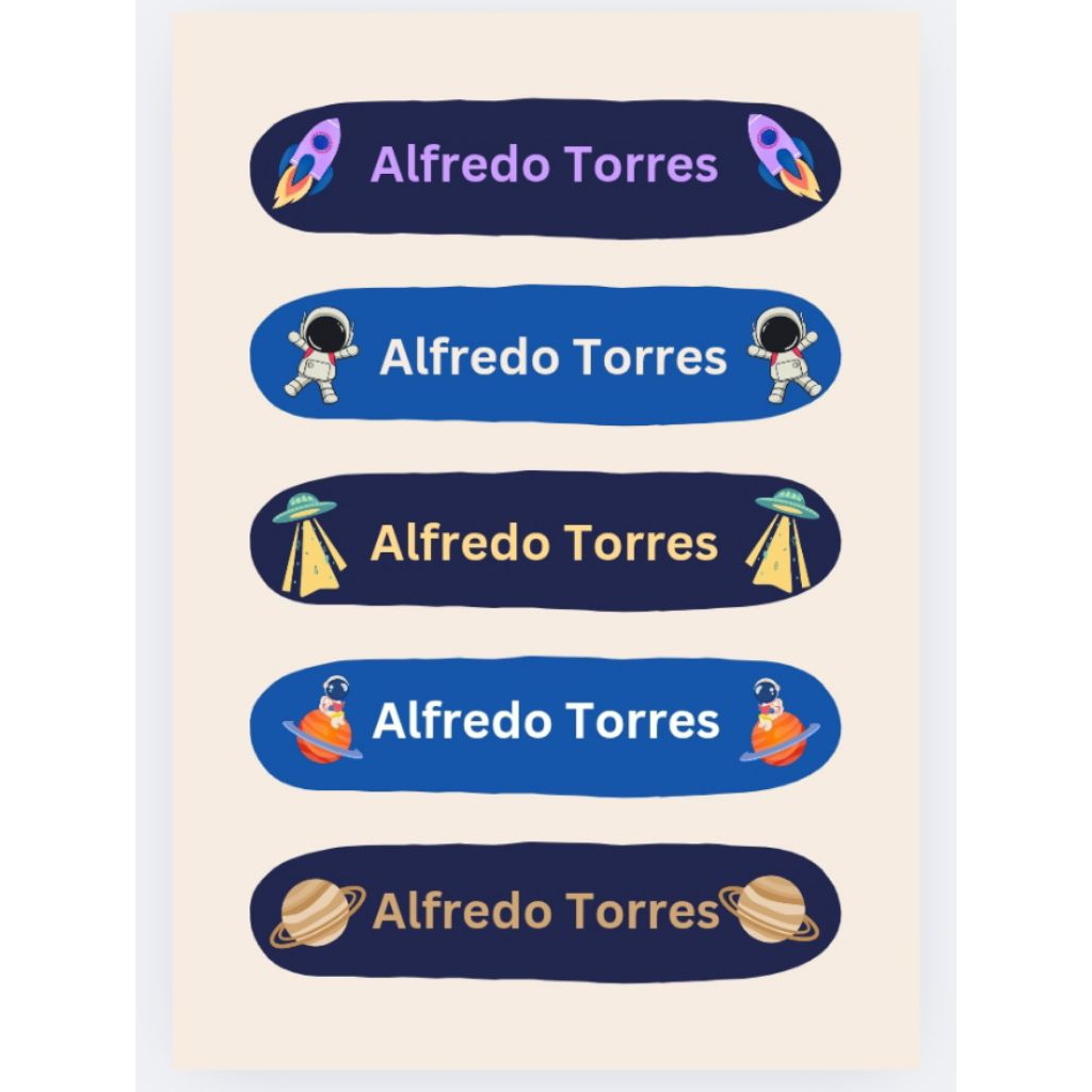 

Isi 90 sticker label ballpoint/benda kecil nama anak lucu unik