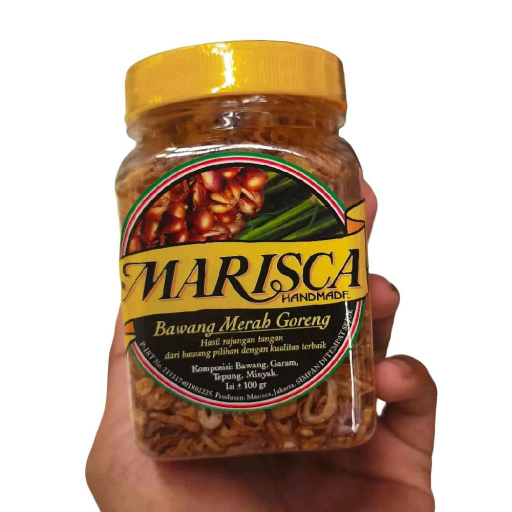 

Bawang merah goreng marisca 100 gram per toples