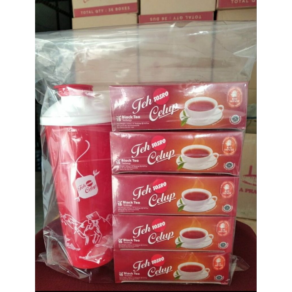 

5 Kotak Teh Celup Sosro + 1 Tumbler