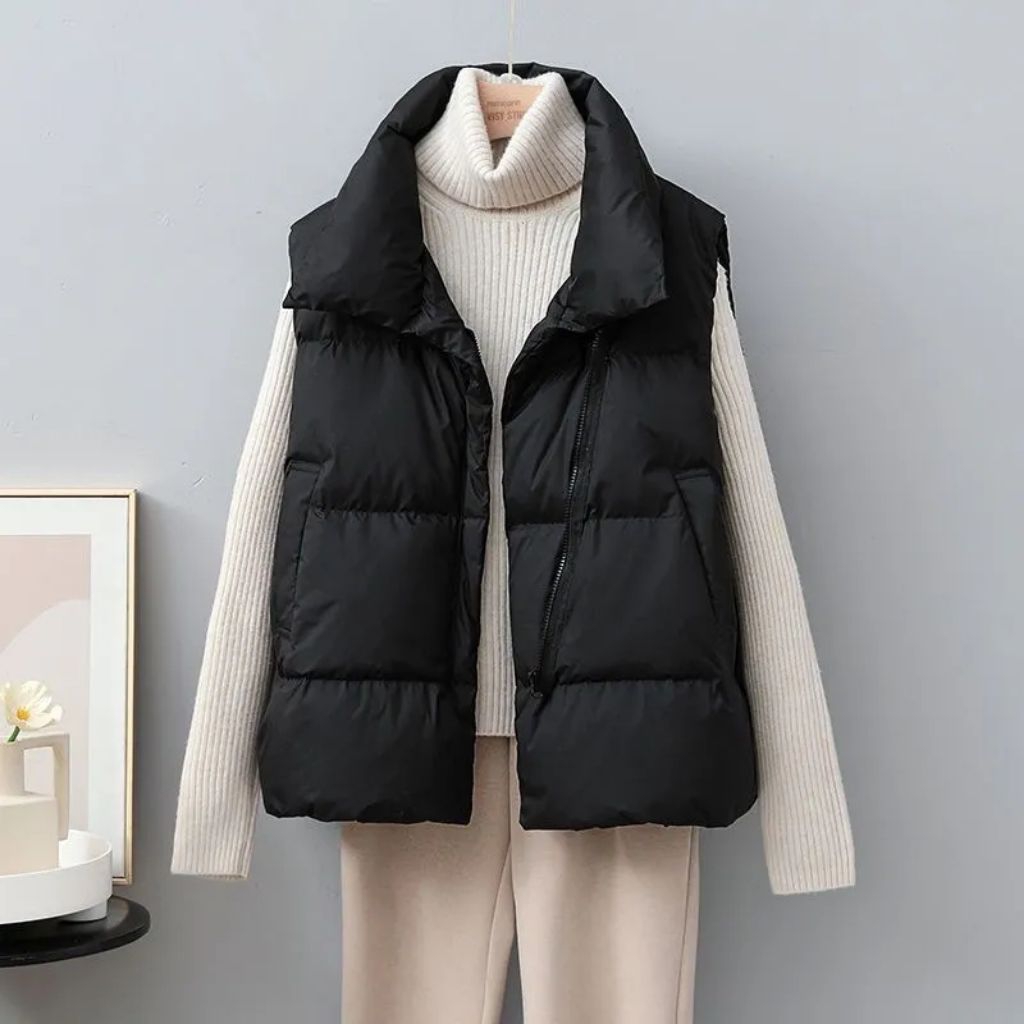 vest puffer wanita | vest winter wanita | rompi tebal wanita | rompi bulu angsa wanita