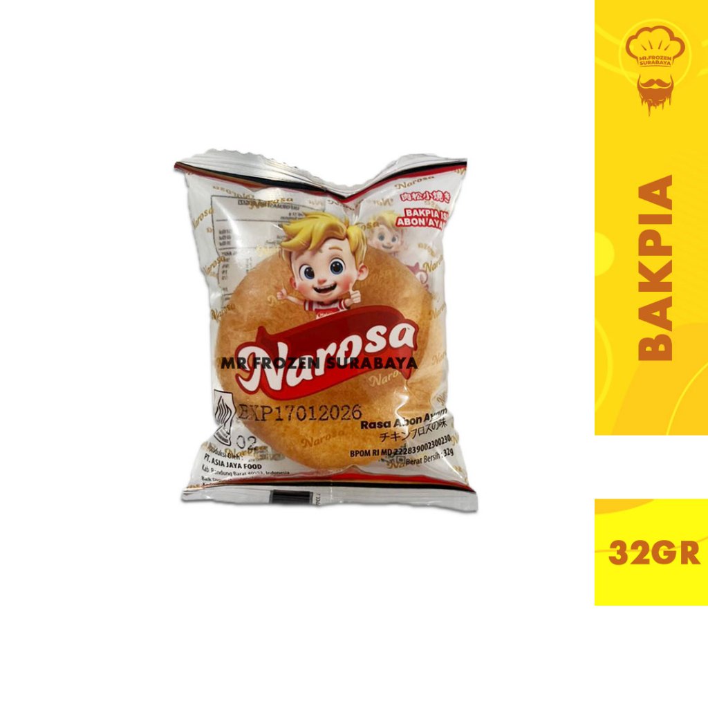 

Bakpia isi Abon Ayam Narosa 32gr