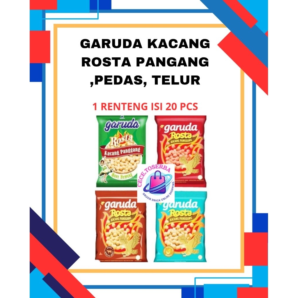 

Garuda Kacang Telur/Kacang Kulit /Rosta Panggang 20 pcs x 11 Gr