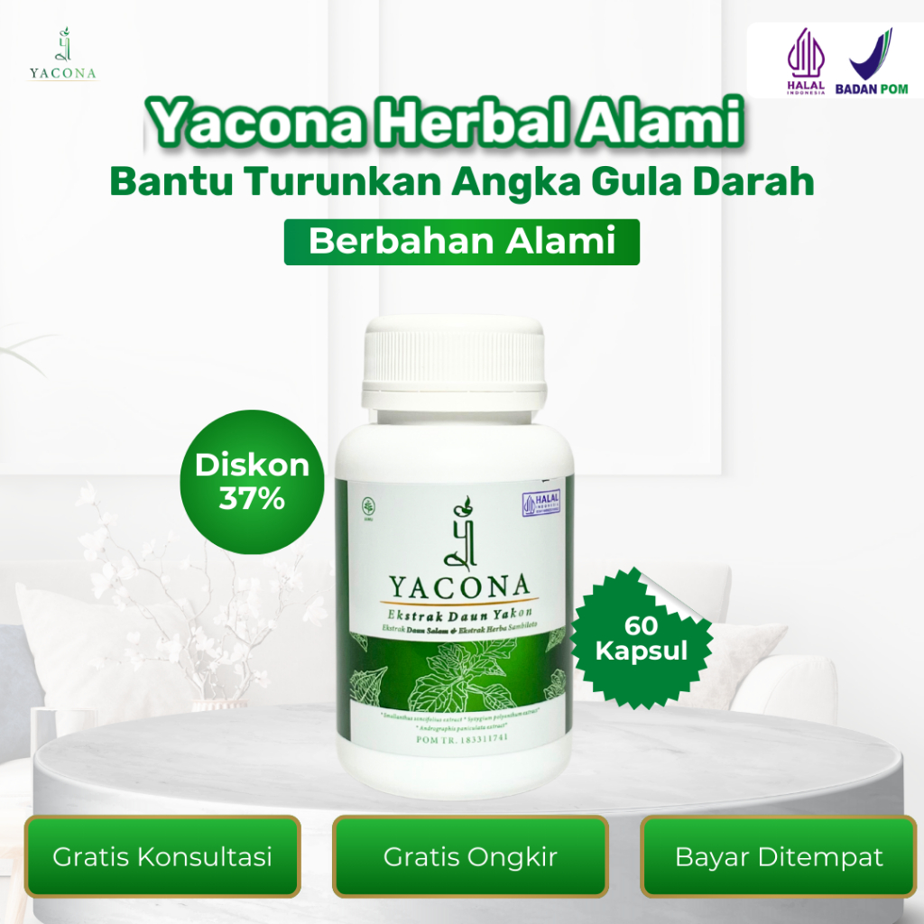 Yacona Herbal Alami Solusi Efektif Bantu Stabilkan Gula Darah