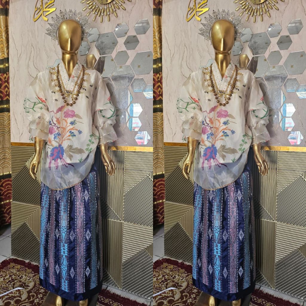 BAJU PRINTING LAGOSI SET SARUNG BORDIR