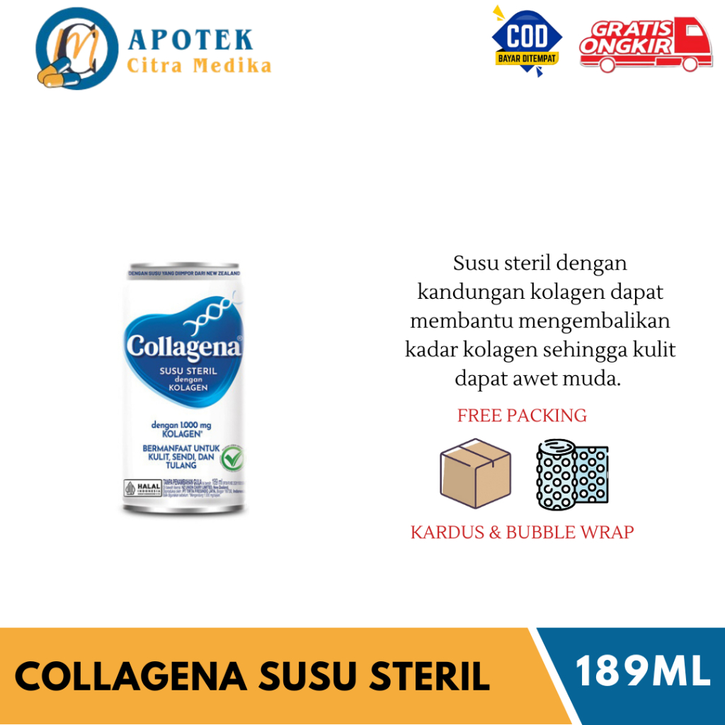 

Susu Steril Kolagen 189ML - Menjaga Kesehatan Kulit, Tulang dan Sendi