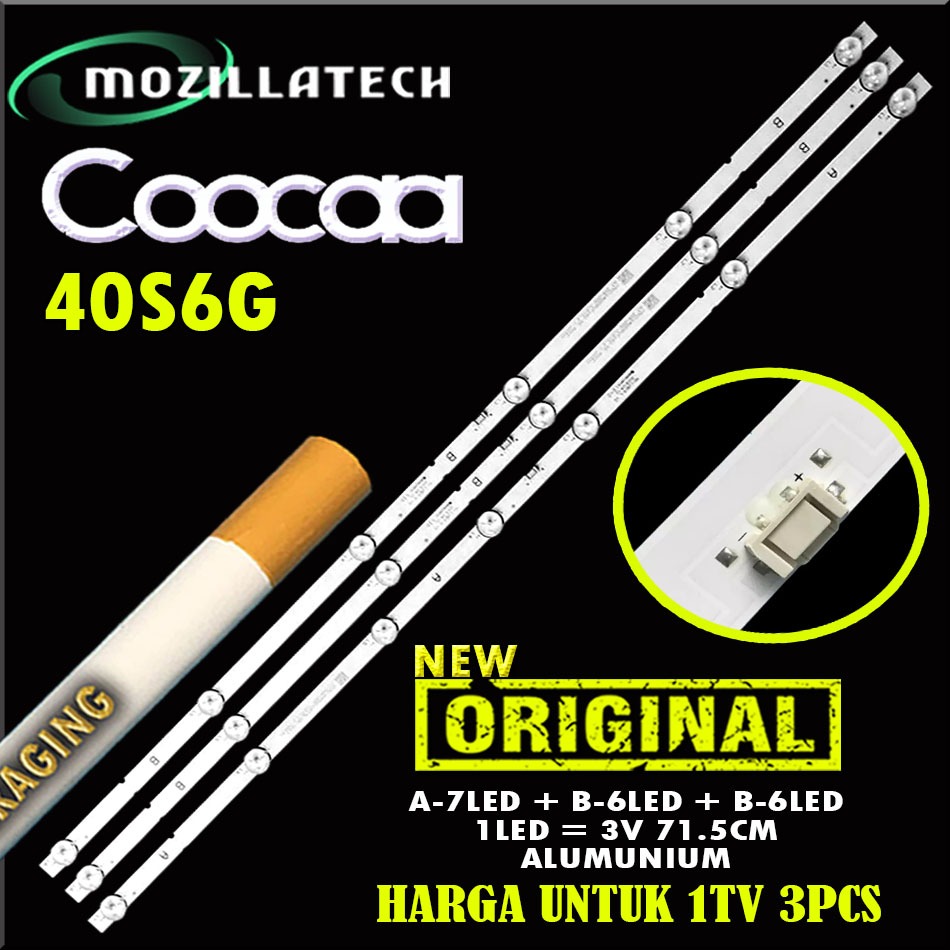 BACKLIGHT TV LED COOCAA 40S6G BACKLIGHT COOCAA COOCA COCAA COCA 40S6G 40 INCH MS-L2815-R/L V2