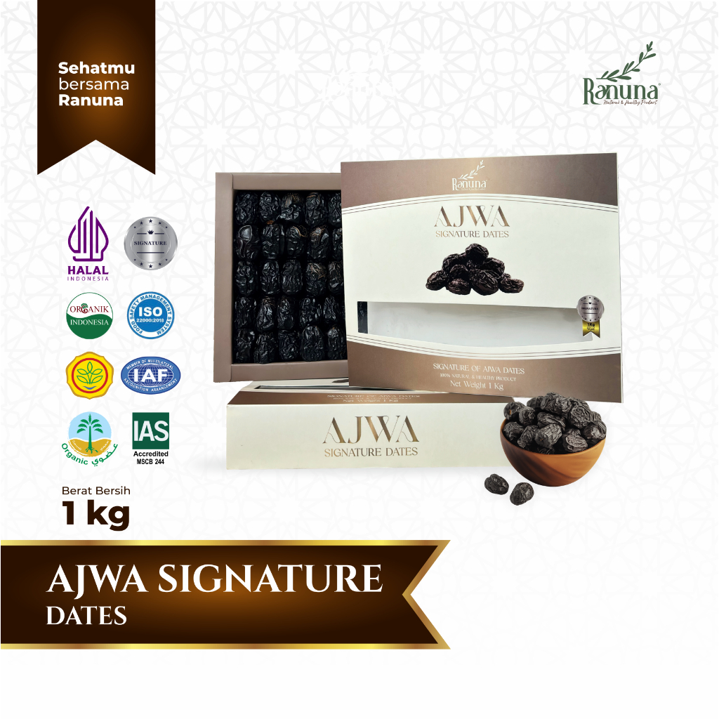 

Ranuna - Kurma Ajwa Signature Premium Organic High Quality