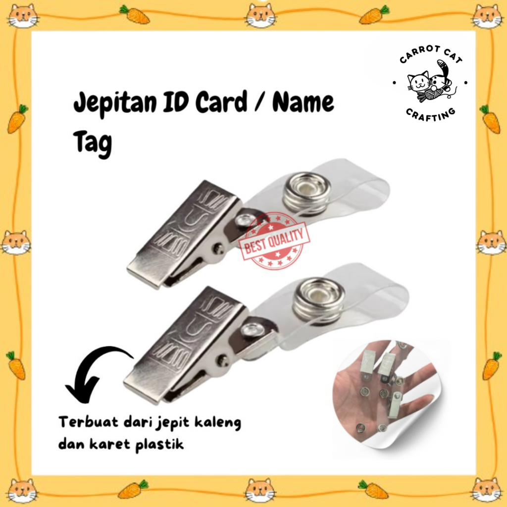 

Jepitan ID Card / Name Tag / Metal Clip