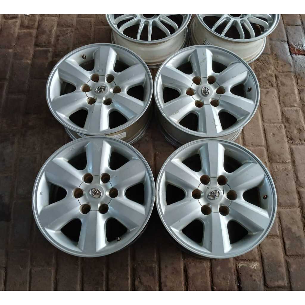 Velg mobil Bekas Murah Original Copotan Mobil Fortuner Ring 17 Silver