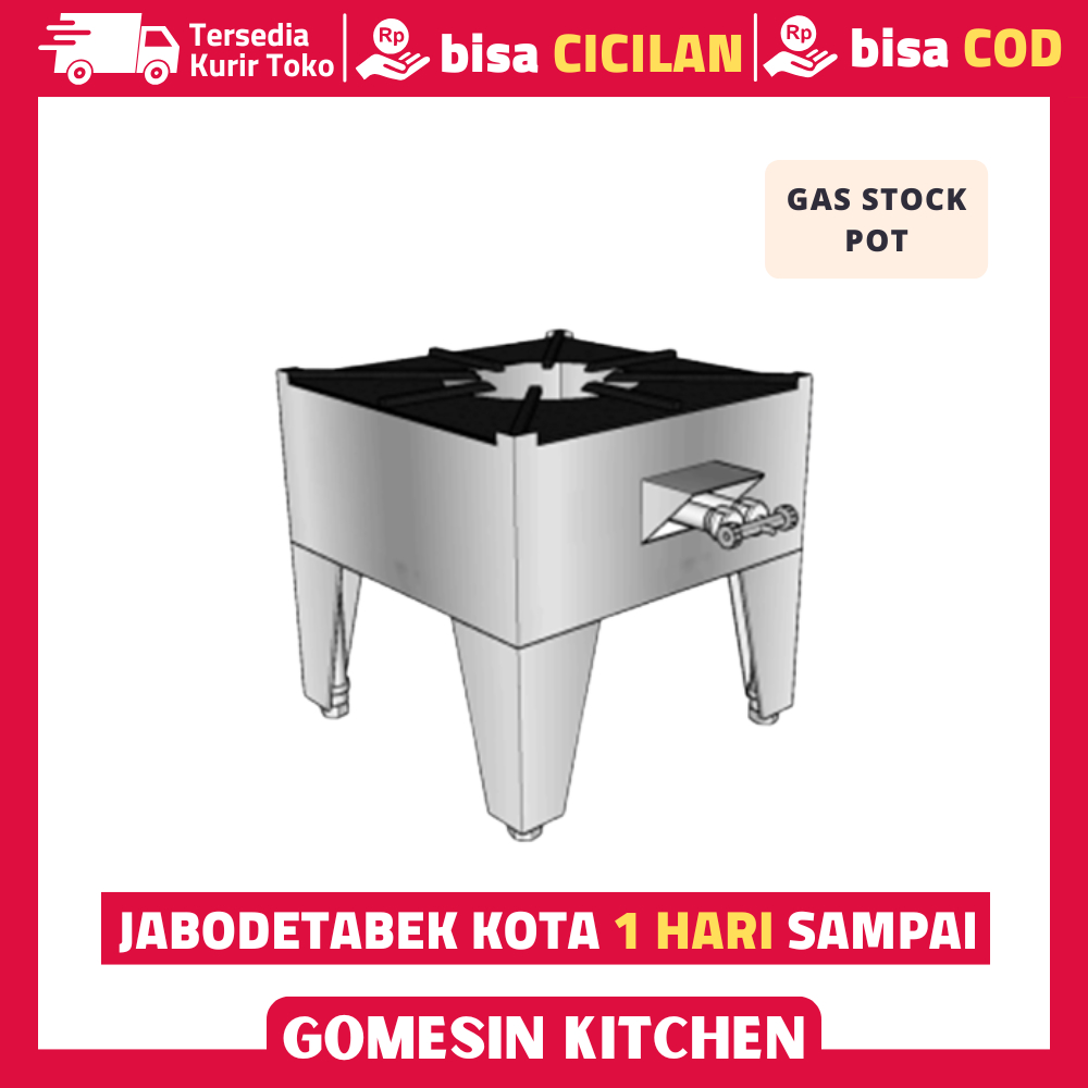 Kompor Gas Stock Pot Dapur Restoran - Gas Stock Pot