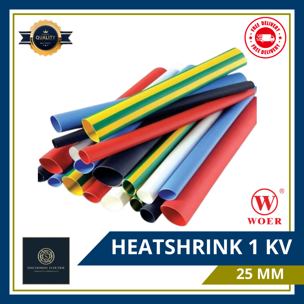 Heat Shrink | Selang Bakar | Selongsong Bakar | 25 mm