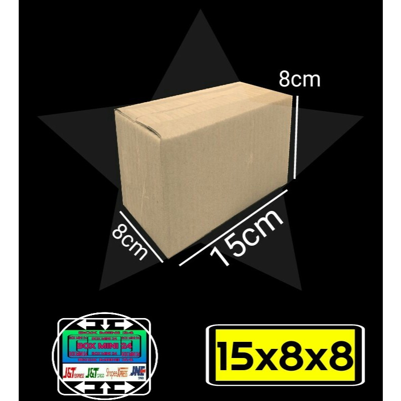 

Kardus Ukuran 15x8x8 (per 100 pcs) kardus untuk packing barang supaya lebih aman
