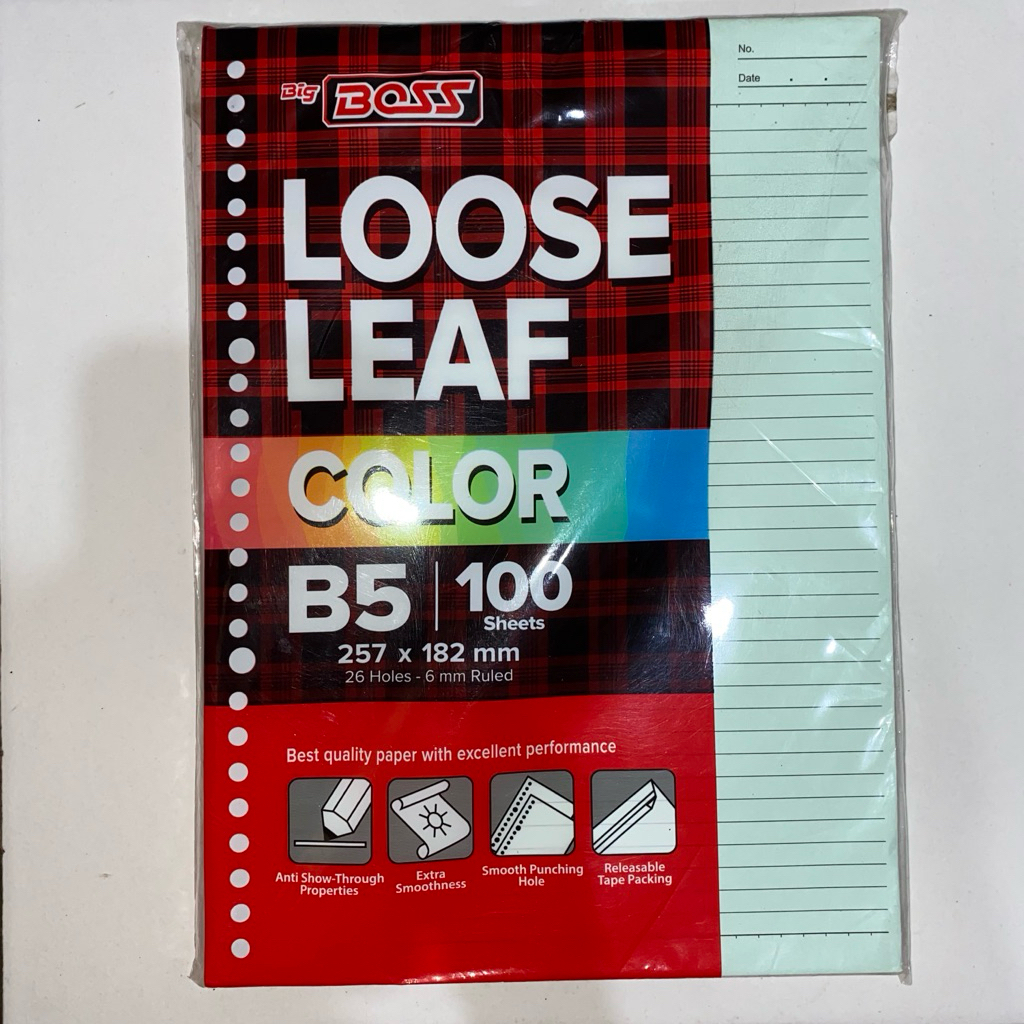 

Loose Leaf isi binder color warna (SEALED)