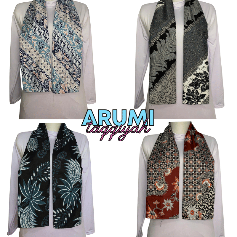 syal batik wanita/pria scarf leher kekinian