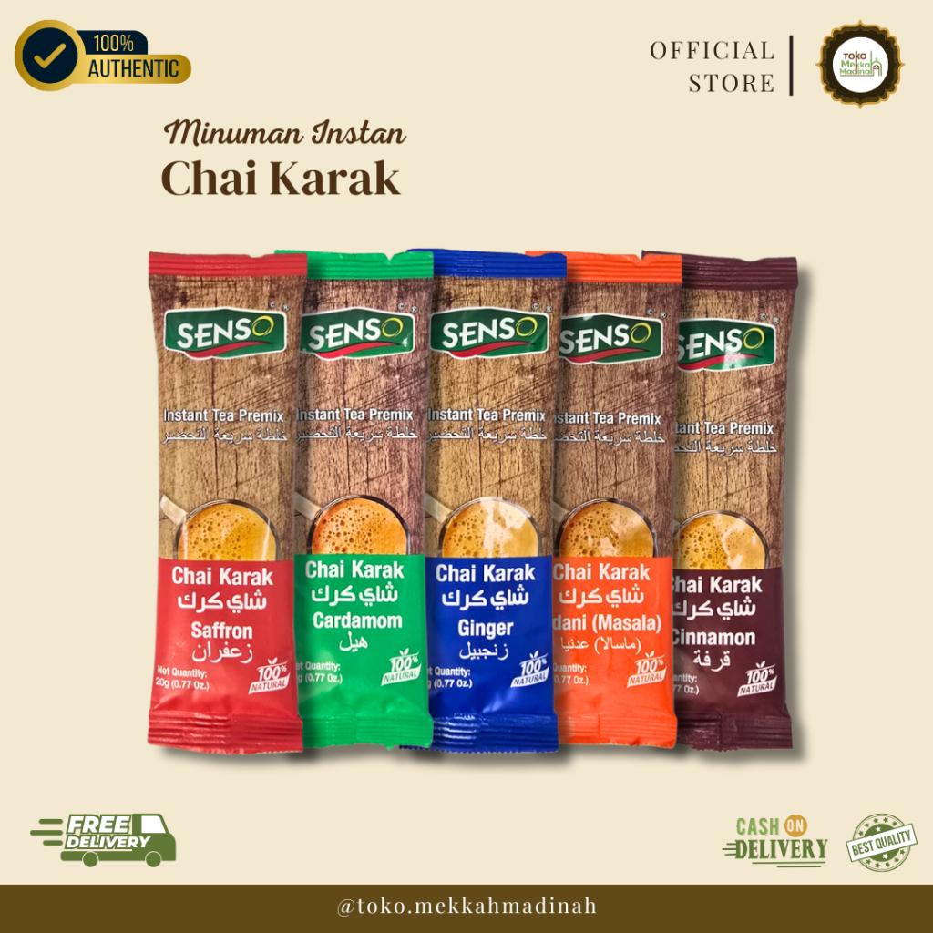 

Chai Karak Teh Susu Arab Sachet – Teh Susu Rempah Premium