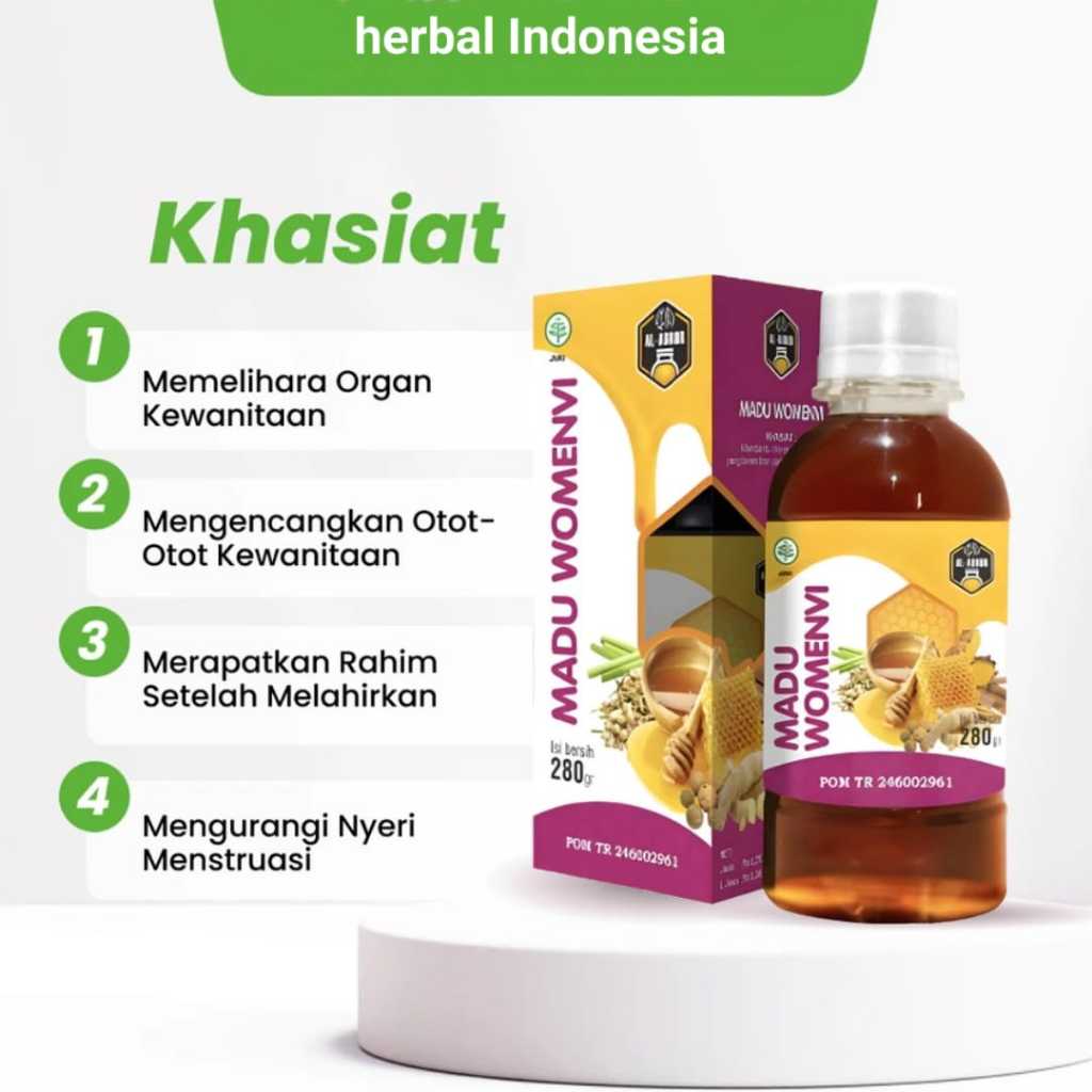 

Madu Womenvi Terbari Dari Madu V Masoyi Solusi Lancar Haid Nyeri PMS Keputihan Toko Busyro Herbal