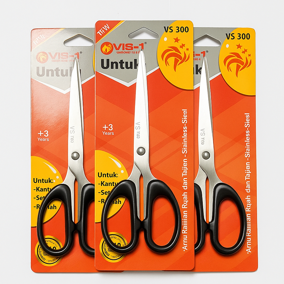 

VIS-1 Gunting Serbaguna Multifungsi Stainless Steel | Gunting Kertas Vis-1 VS 300