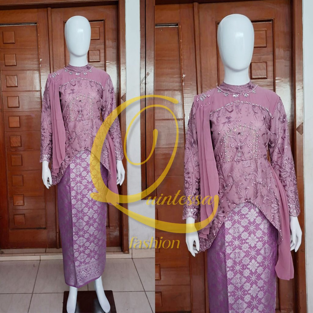 Setelan Kebaya Pesta Dewasa Model Terbaru / Kebaya Lamaran Terbaru / Kebaya Wisuda Model Terbaru