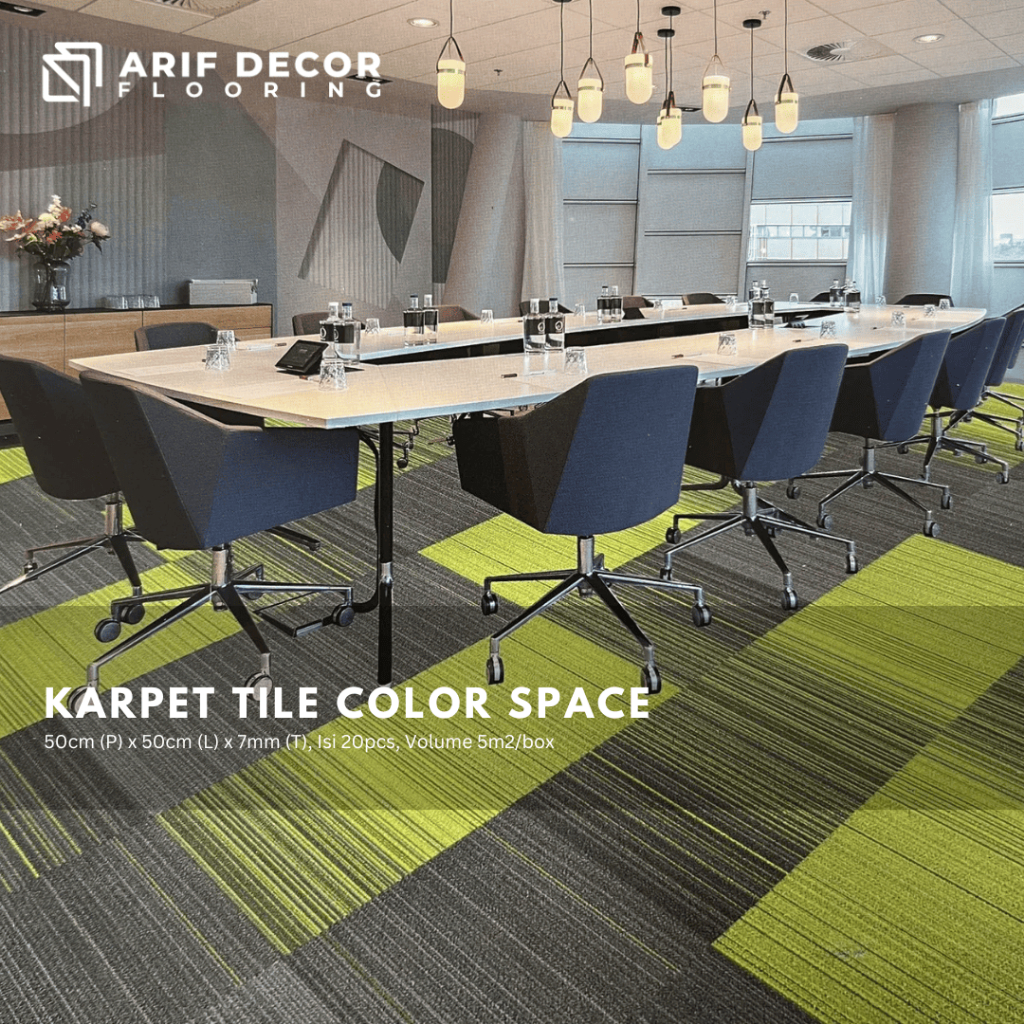 Karpet Tile COLOR SPACE Karpet Studio / Karpet Hotel / Karpet Kantor Tebal 7mm - Karpet Lantai / Kar