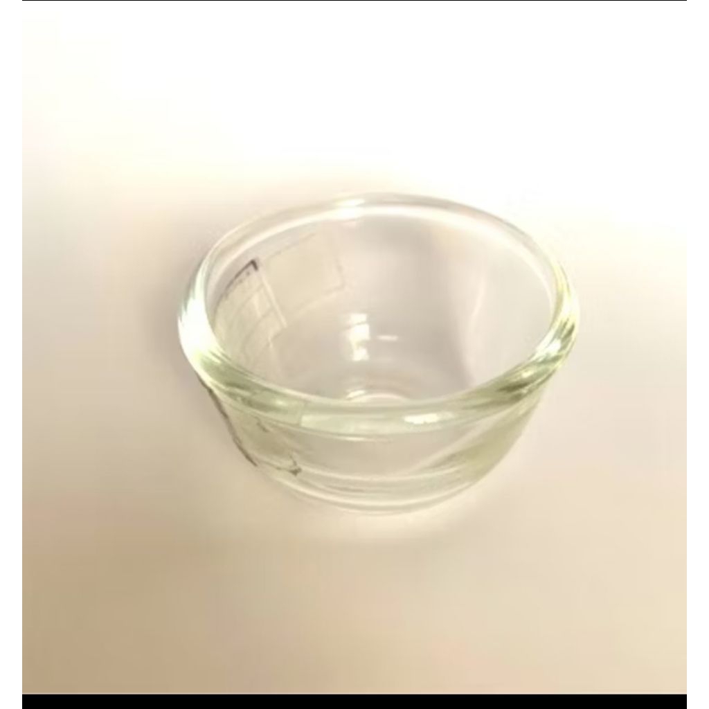 Wadah Peel / Mangkok Cairan Salon Klinik Kaca Bening