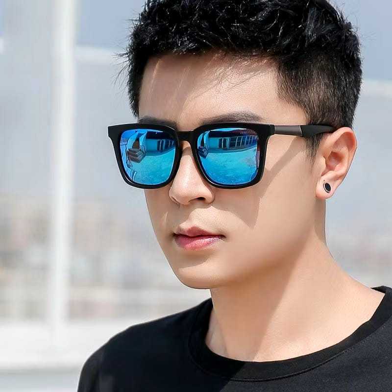 PL-AA30 Kacamata Hitam Pria Wanita Frame Kotak Retro Vintage Korea Fashion Sunglassess Eyewear