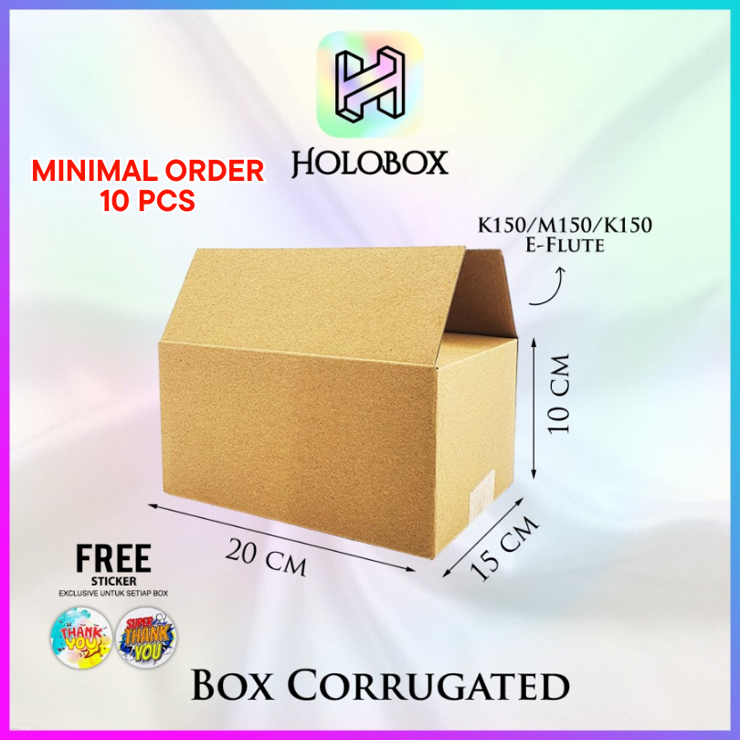 

Box/Dus/Kotak Polos/Packaging/Corrugated/Serbaguna Uk.20x15x10