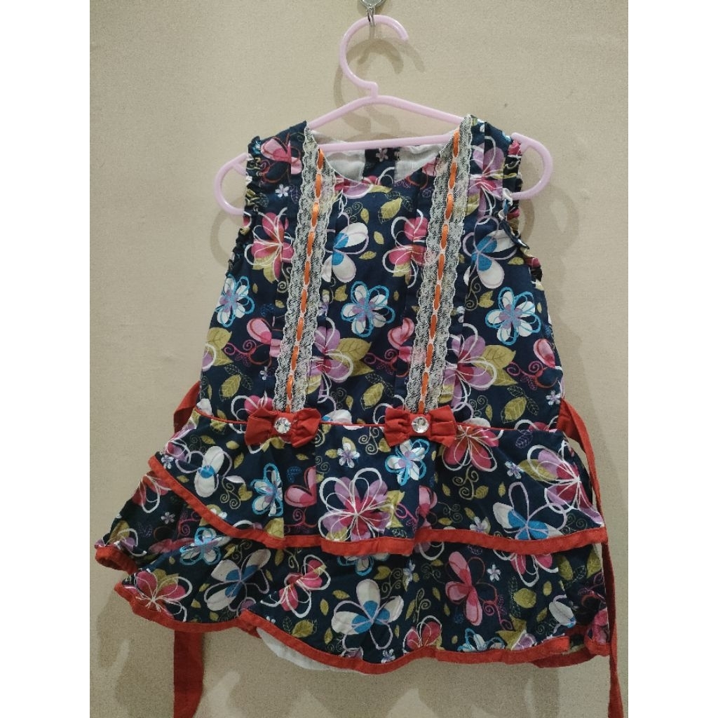 Preloved Dress Baju Anak Bayi Donita Bohopanna Mothercare Matahari Usia 1 2 tahun pesta harian setel