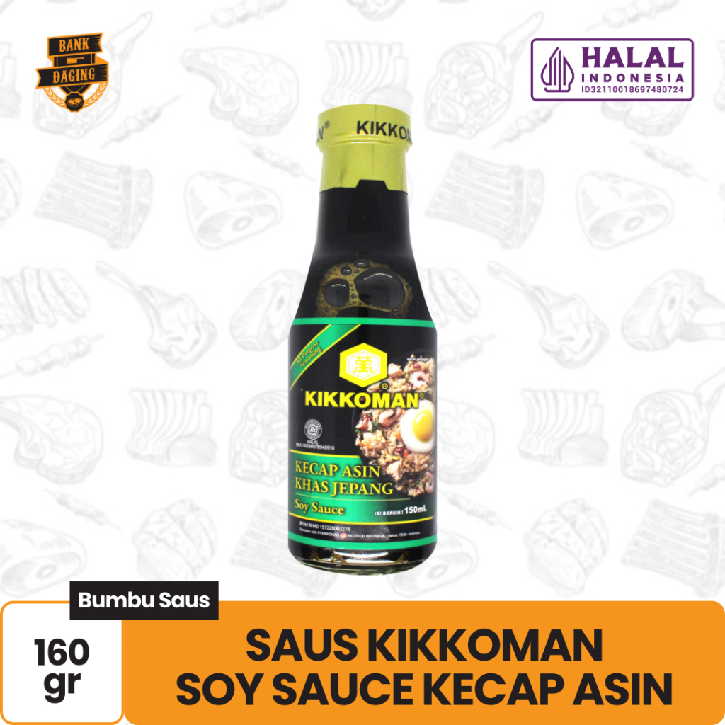 

SAUS KIKKOMAN SOY SAUCE/KECAP ASIN 150ml