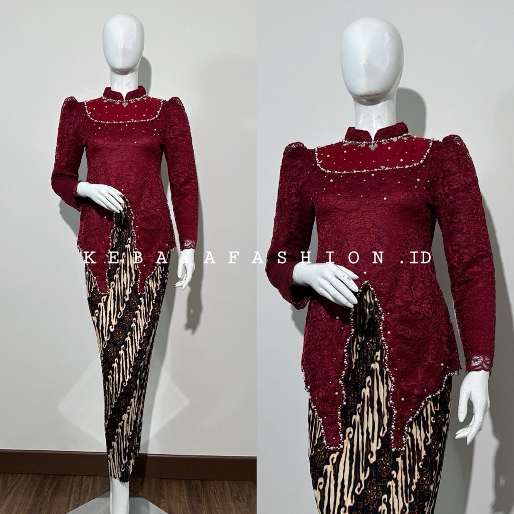 Kebaya Miska Payet Brukat / Kebaya Modern / Kebaya Wisuda Remaja / Kebaya Tunik / Kebaya Kutubaru / 