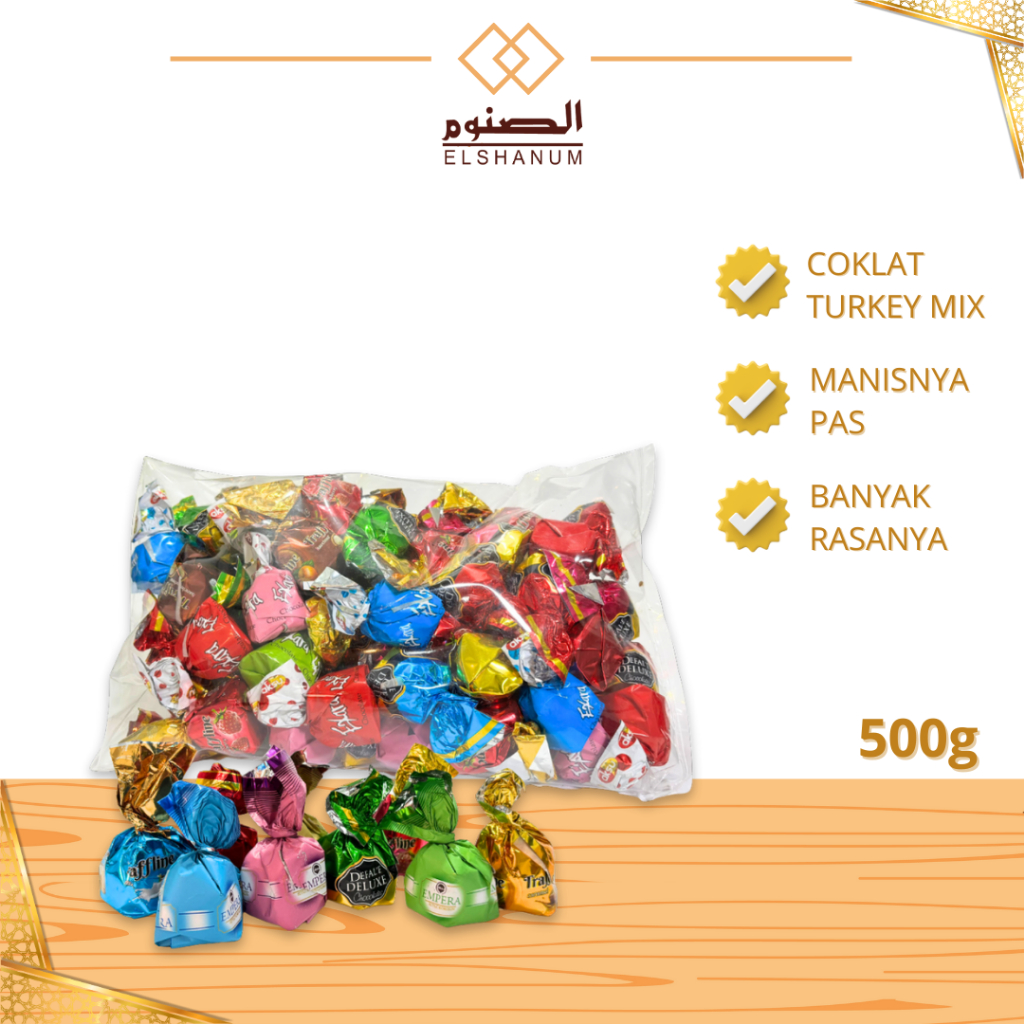 

Coklat Turkey ChocoBite / Coklat Turkey Truffle Chocobite / Shabani.Store / Elshanum Grup / Coklat