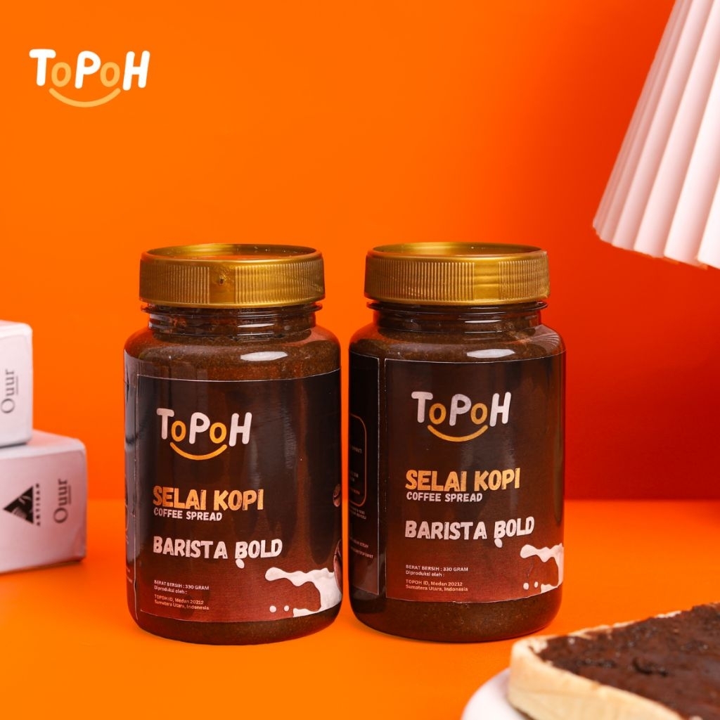 

ToPoH Coffee Spread Barista Bold Double 320g | Selai Kopi varian Barista Bold 320g isi 2 | Classic Blend / Barista Bold | Cemilan Rasa Kopi Kekinian