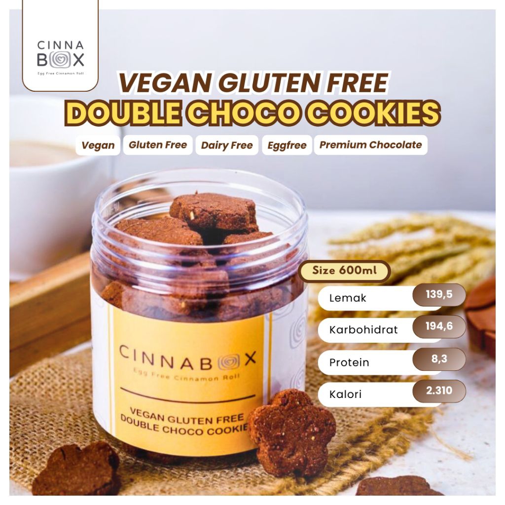 

Vegan Gluten Free Double Choco Cookies