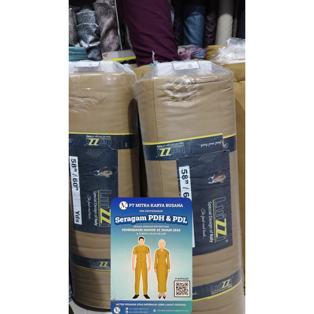 Kain Seragam Khaky Pemendagri Terbaru Luizzi