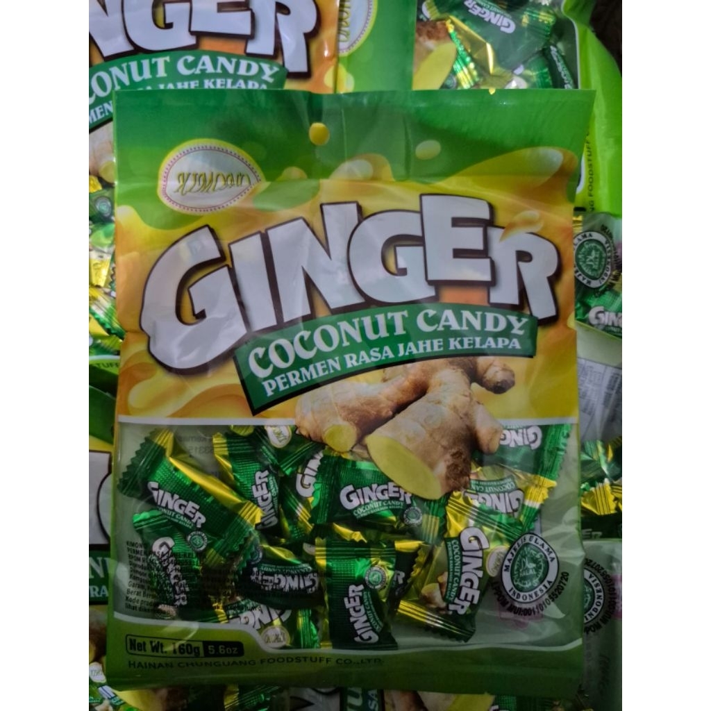 

permen kimono ginger coconut/ permen jahe kelapa 160g/34 PCS