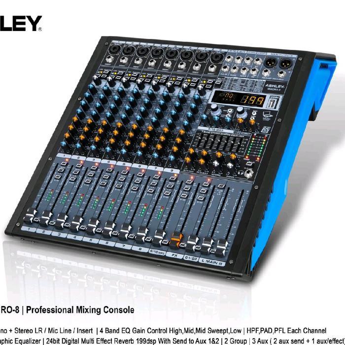 MIXER AUDIO ASHLEY MACRO8 MACRO 8 ORIGINAL