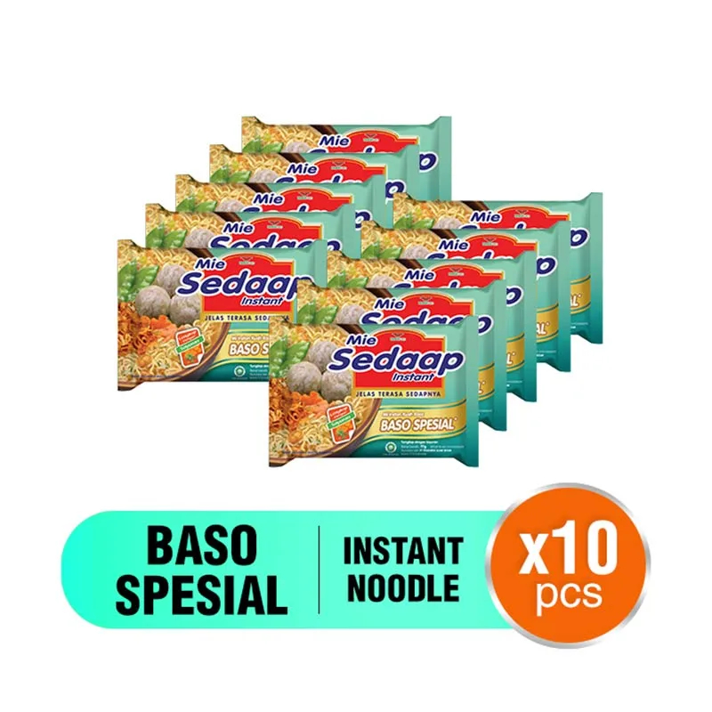 

SEDAAP MIE INSTAN RASA BASO SPESIAL ISI 10 PCS