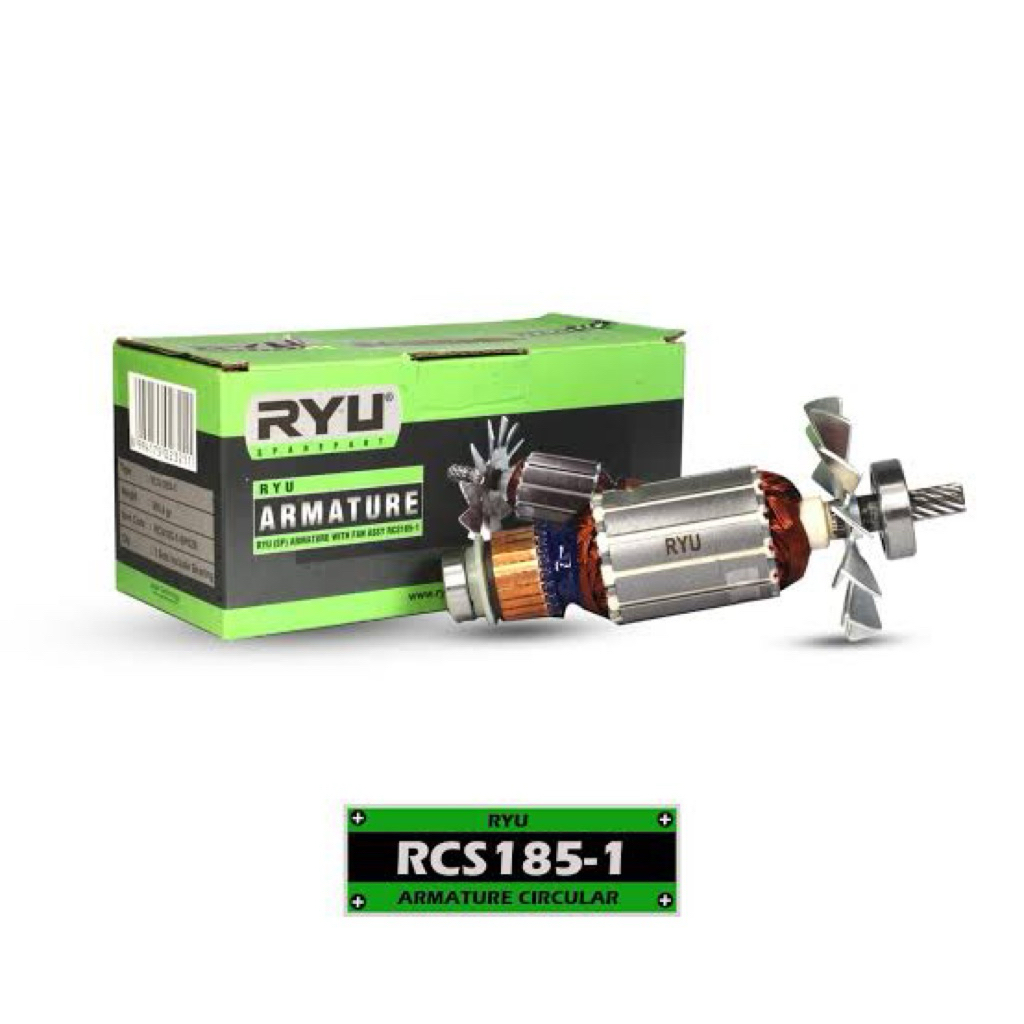 ARMATURE ANGKER MESIN CIRCULAR RYU RCS185 -1 ANGKER MESIN POTONG KAYU 7INCH RYU ORIGINAL