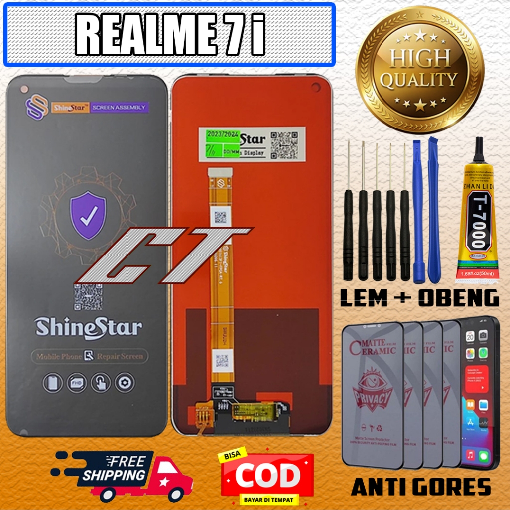 LCD TOUCHSCREEN REALME 7i LAYAR SENTUH REALME SERIES OEM ORIGINAL ORI SHINESTAR FULLSET