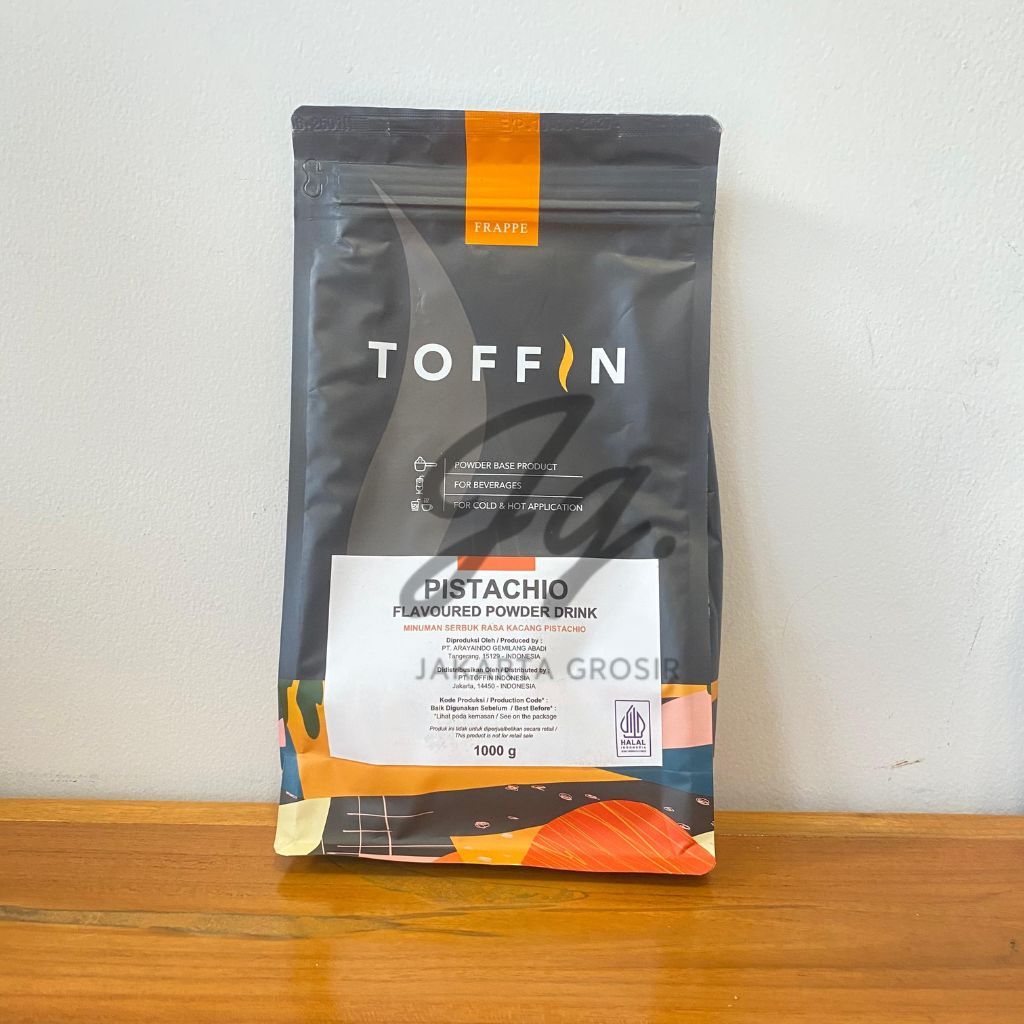 

TOFFIN Pistachio Powder Drink 1kg – Bubuk Minuman Rasa Kacang Pistachio – Frappe & Hot Drink