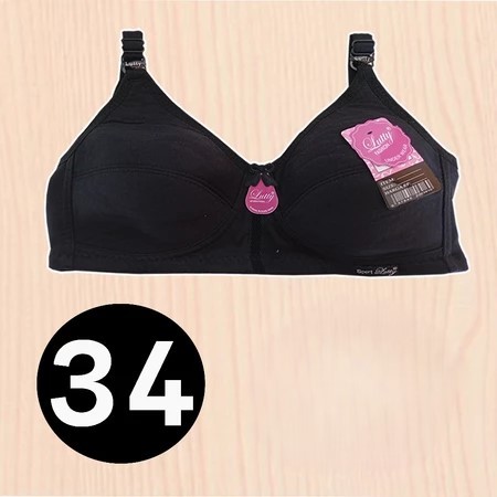 1 Pcs - BH Wanita Dewasa BRA SPORT LUTTY K2 Dengan Warna ( Hitam ) | Sport Bra Lutty Tanpa Busa Tanp