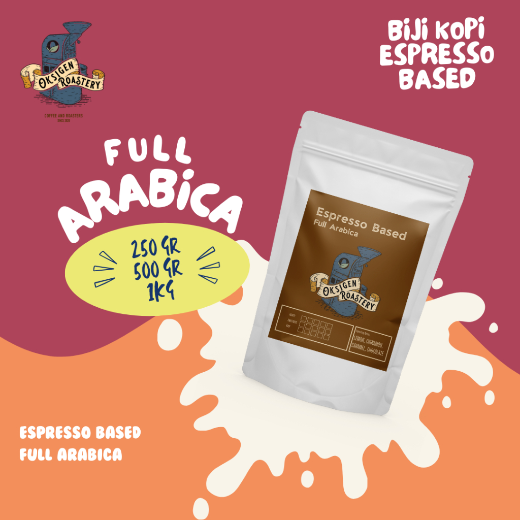 

Biji Kopi Full Arabika Espresso Based by Oksigen Roastery