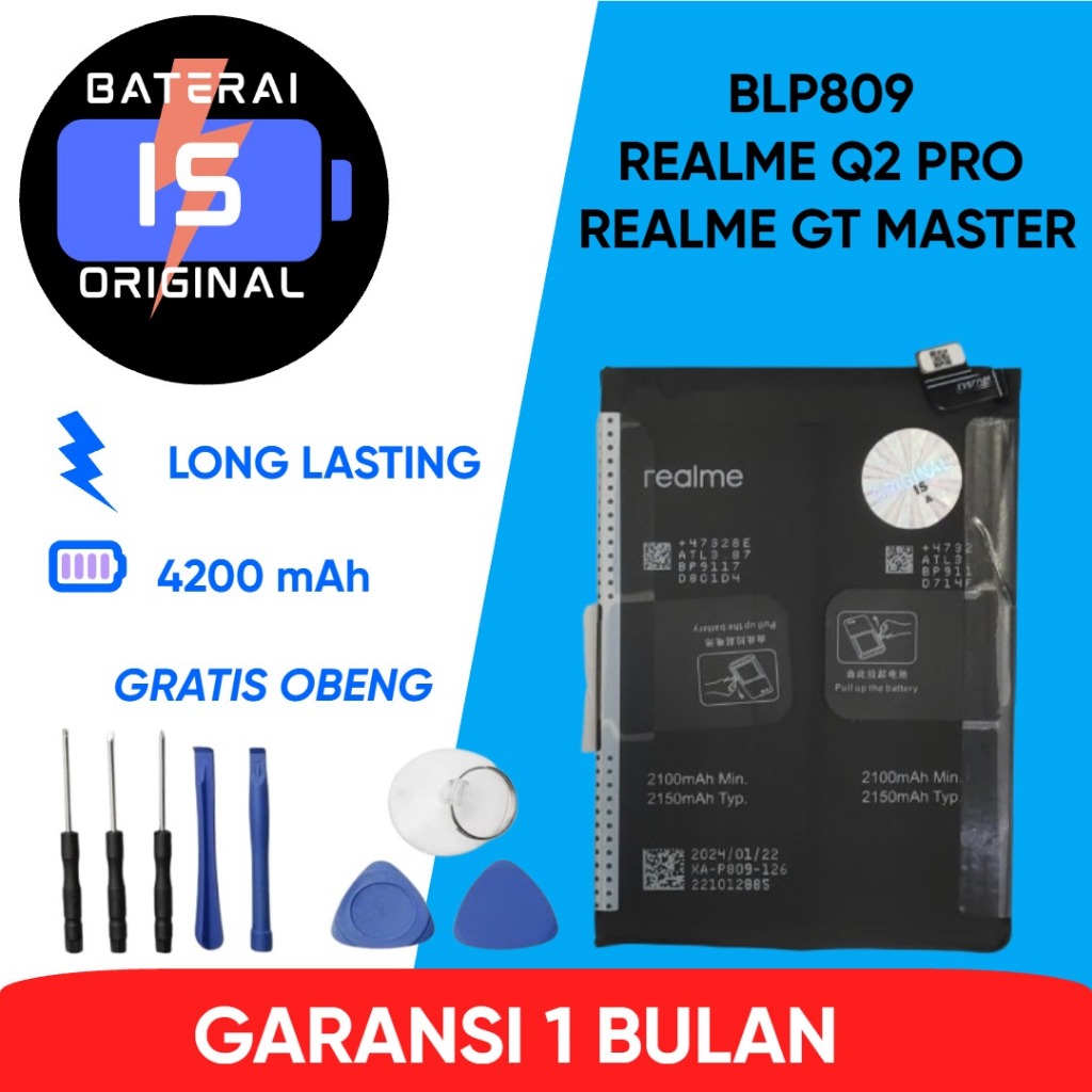BATERAI BLP809 REALME Q2 PRO / GT MASTER