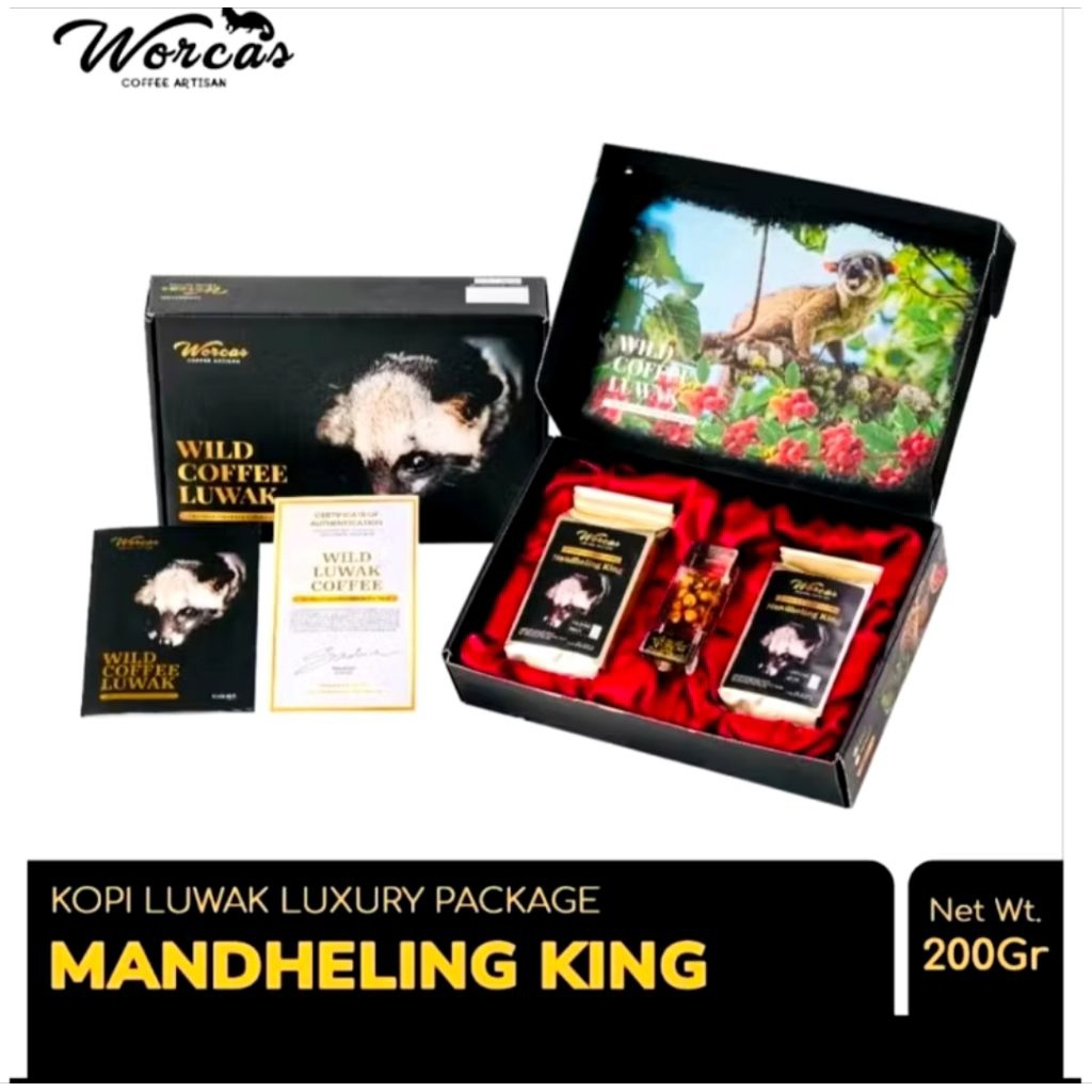 

Kopi Luwak Mandheling King 2 x 100gr - Luxury Package